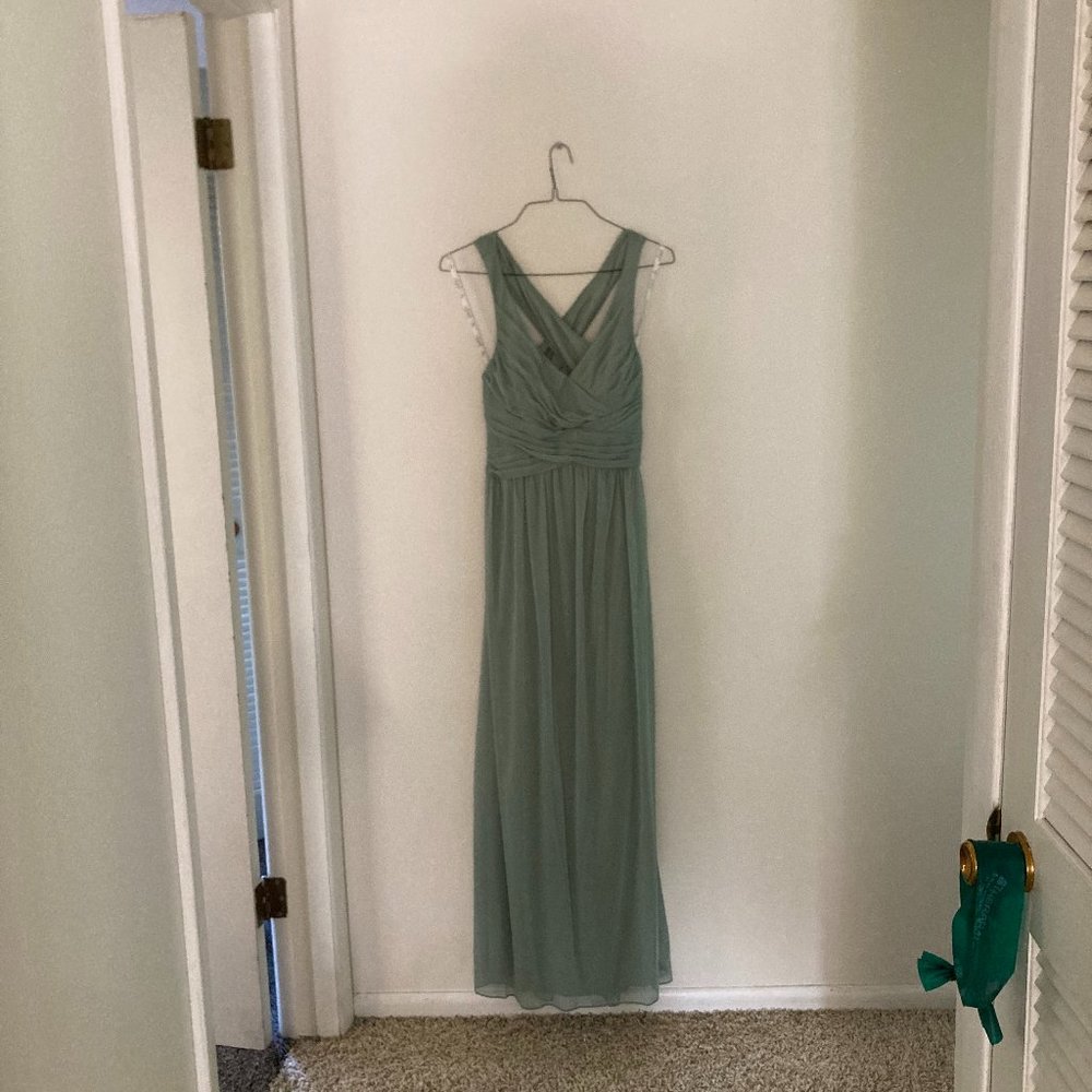 David's Bridal Bridesmaid Dress Dusty Sage
